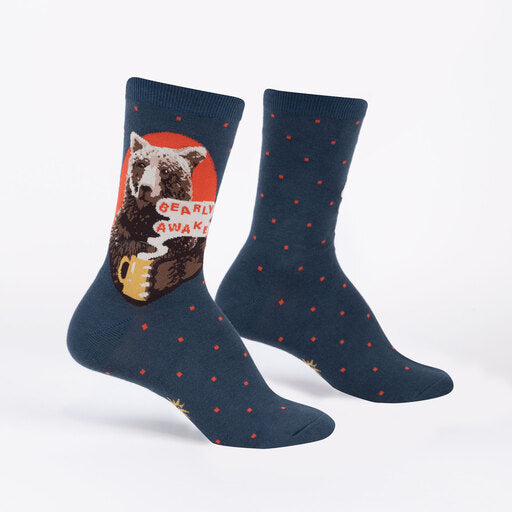 Bearly Awake Crew Socks (Women’s)