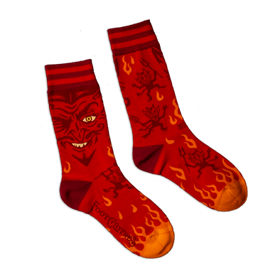 Vintage Devil Crew Socks (Unisex)