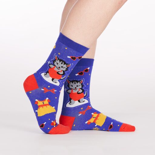 Dress Up Meow Crew Socks (Women’s)