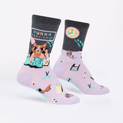 Purrrfessional Crew Socks (Women’s)