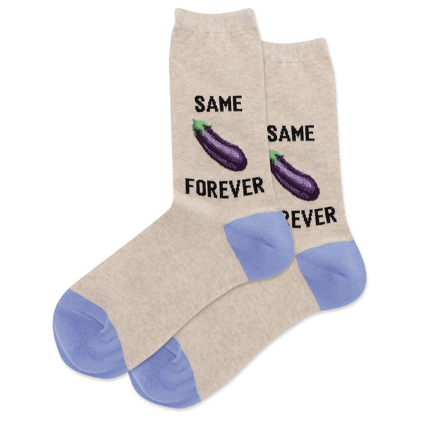 Same Eggplant Forever Crew Socks (Women’s)