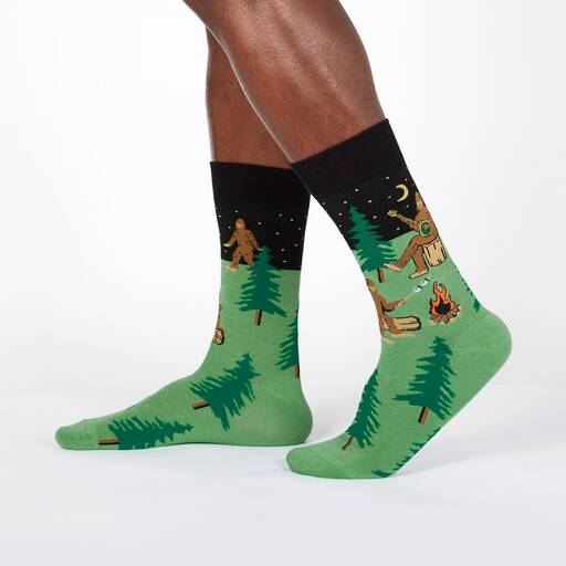 Sasquatch Camp Out Crew Socks (Men’s)